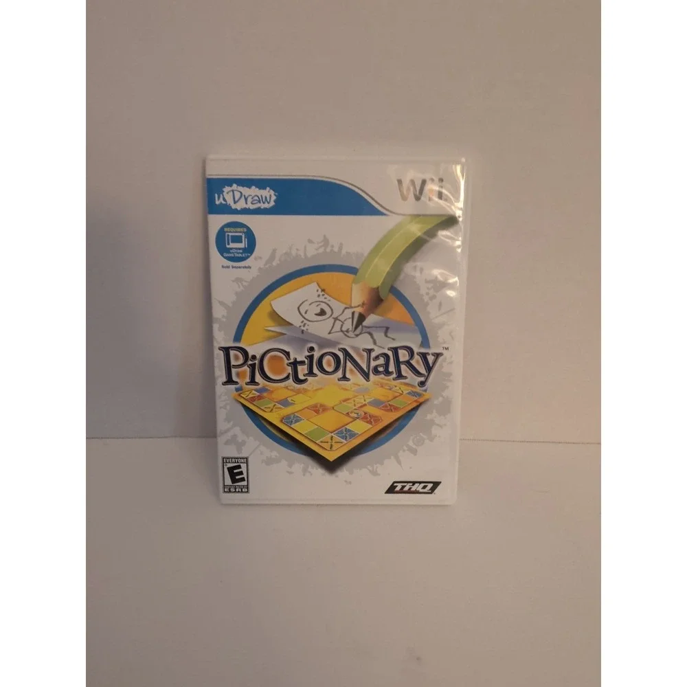 Pictionary Nintendo Wii uDraw GameTablet Required THQ Video Game RVL-P-STAE